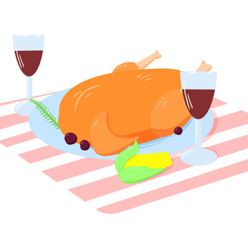 感恩节红酒火鸡大餐