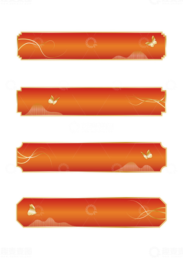 源文件下载【趣麦麦图】中国风国潮蝴蝶边框