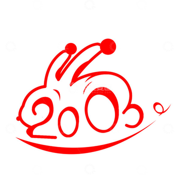 源文件下载【趣麦麦图】手绘兔子,兔年生肖,祥云,灯笼