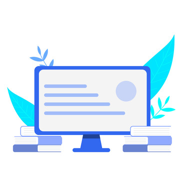 电脑科技手绘元素