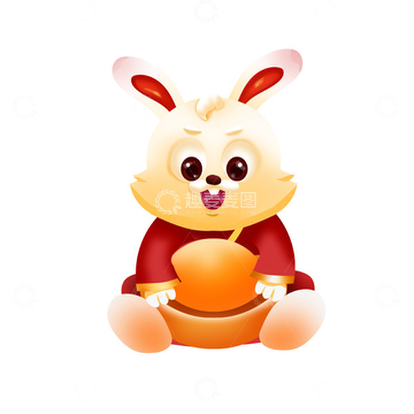 源文件下载【趣麦麦图】手绘新年兔子生肖新春装饰元素