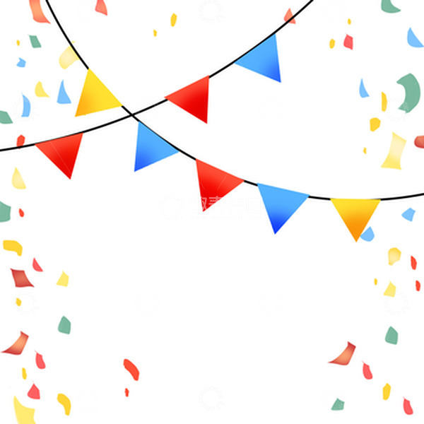 源文件下载【趣麦麦图】彩旗彩带素材