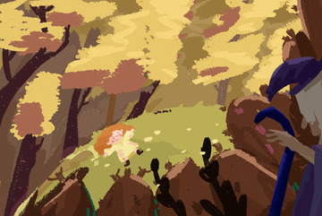 秋天儿插文创周边手绘图