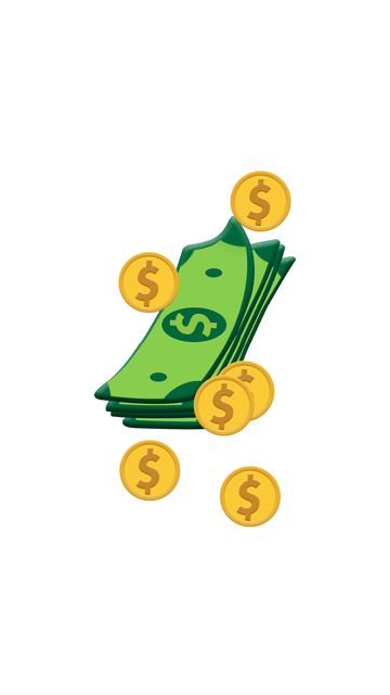 金币，绿色，黄色，钱，货币，礼物