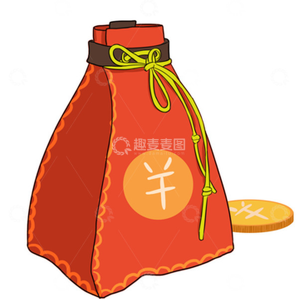 源文件下载【趣麦麦图】双十一,铜钱,百宝袋,金币漂浮元素 礼物