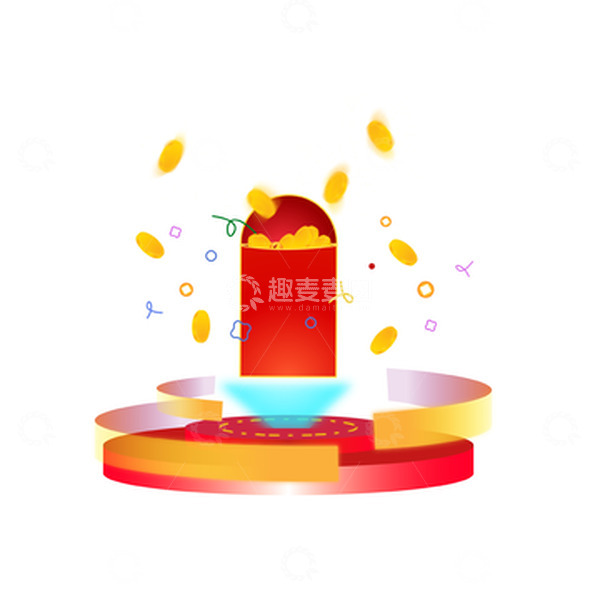 源文件下载【趣麦麦图】红色大气双十一电商元素