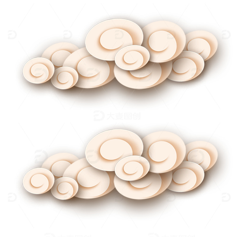 源文件下载【趣麦麦图】-国潮中式祥云装饰免扣元素