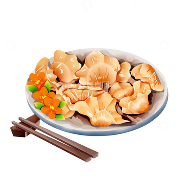 源文件下载【趣麦麦图】手绘立冬吃饺子筷子装饰元素
