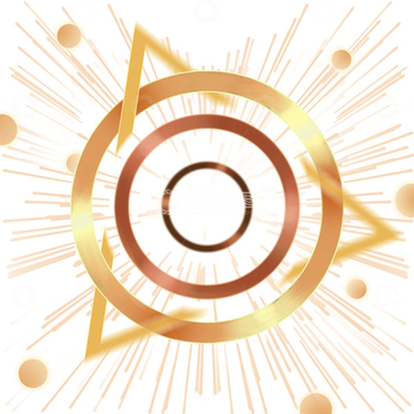 源文件下载【趣麦麦图】黄色科技未来感放射动感标题底部装饰