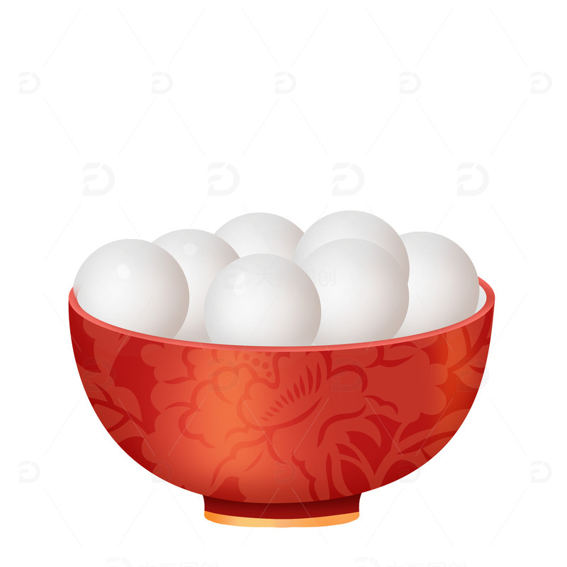 源文件下载【趣麦麦图】写实元宵元宵节汤圆