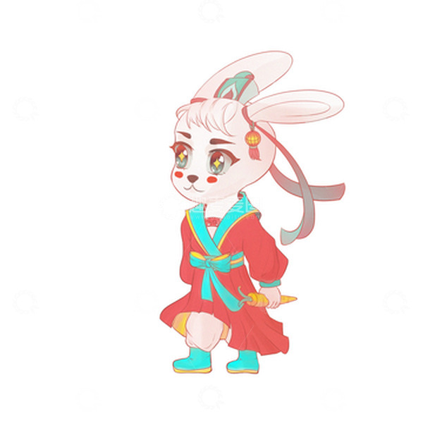 源文件下载【趣麦麦图】兔年可爱手绘卡通图