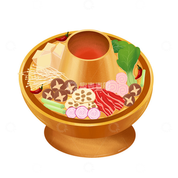 源文件下载【趣麦麦图】立冬要吃火锅