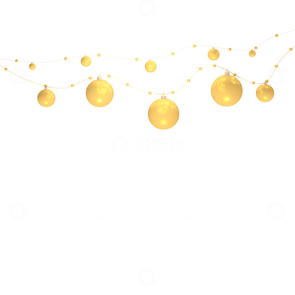 源文件下载【趣麦麦图】圣诞节悬挂件吊坠3D圣诞球装饰