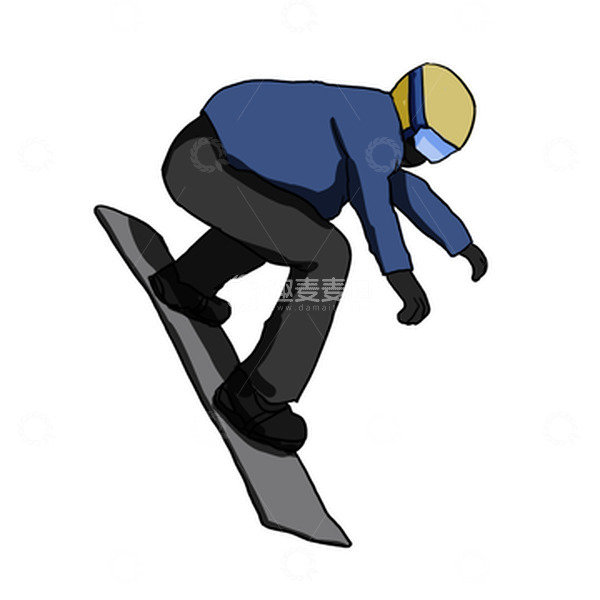 源文件下载【趣麦麦图】滑雪冬天人物立冬冬天冬季雪地