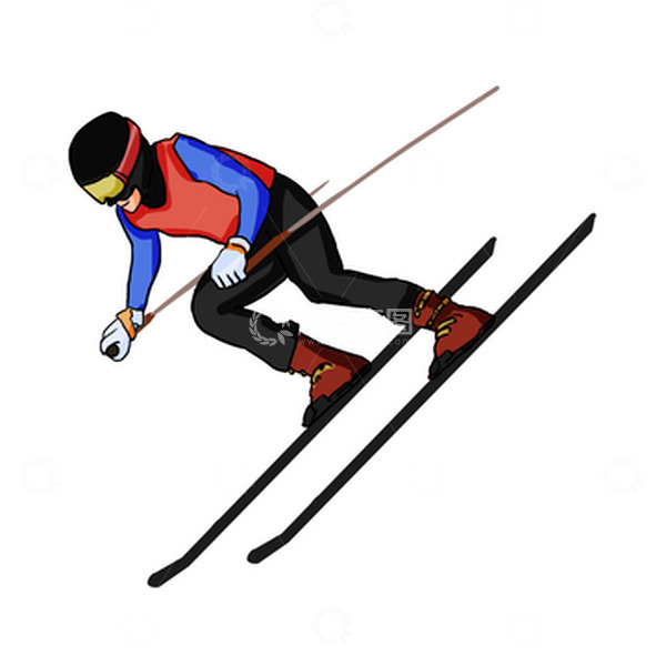 源文件下载【趣麦麦图】立冬滑雪节气冬天冬季雪地下雪