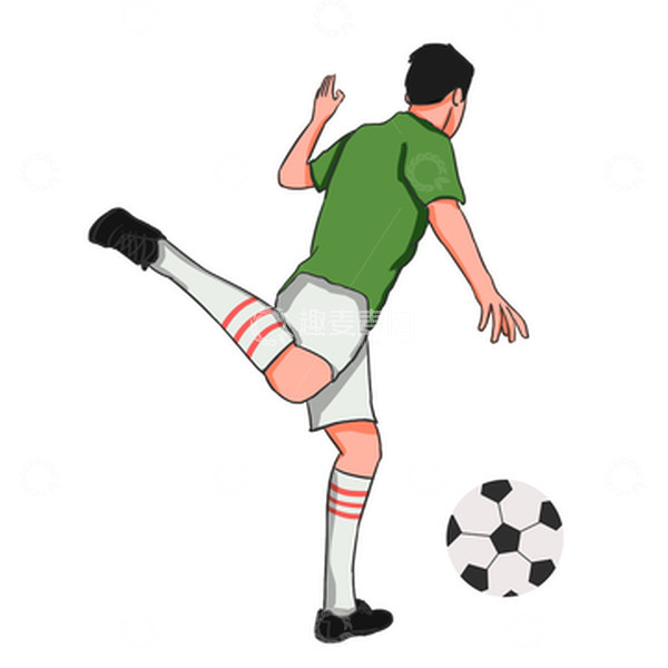 源文件下载【趣麦麦图】-足球运动比赛锻炼活动热血