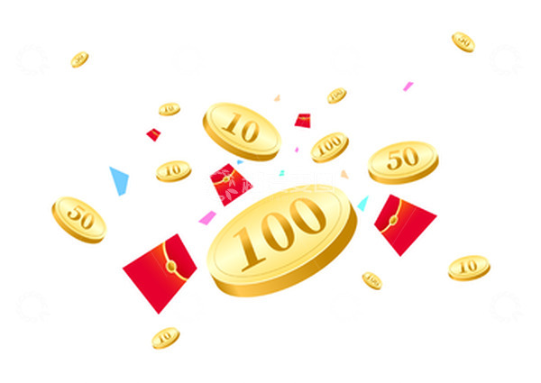 源文件下载【趣麦麦图】-金币红包漂浮元素