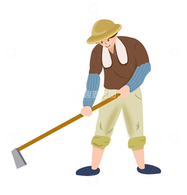 源文件下载【趣麦麦图】农民伯伯种地的农民伯伯朴实无华勤劳