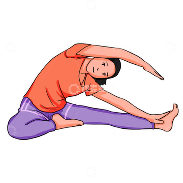 源文件下载【趣麦麦图】练习瑜伽 女生 休息 静态 平面素材