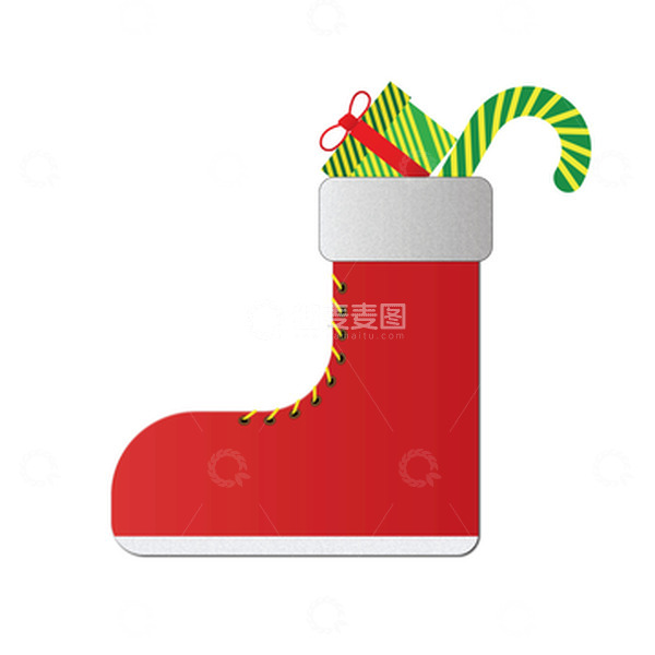 源文件下载【趣麦麦图】圣诞节拐杖糖礼物