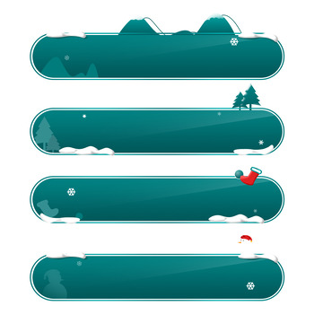 墨绿色圣诞氛围标签分类栏活动页面