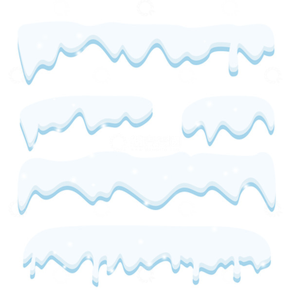 源文件下载【趣麦麦图】-冬天简约圣诞节积雪大雪融化素材