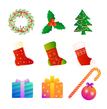 圣诞袜礼盒拐杖球圣诞树