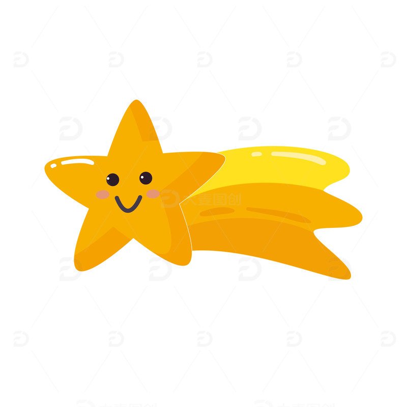 矢量卡通黄色星星装饰元素