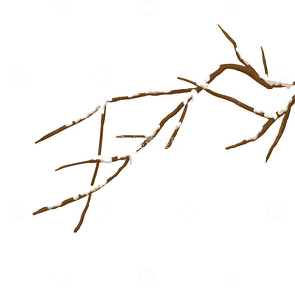 源文件下载【趣麦麦图】-白色卡通冬季下雪手绘图