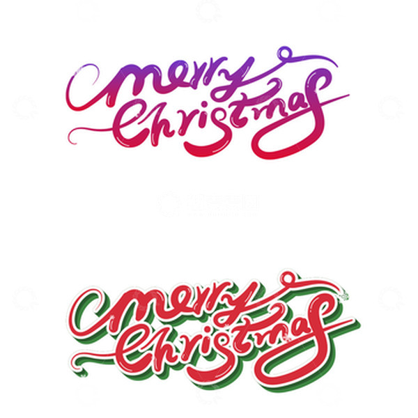 源文件下载【趣麦麦图】圣诞节圣诞快乐英文艺术字