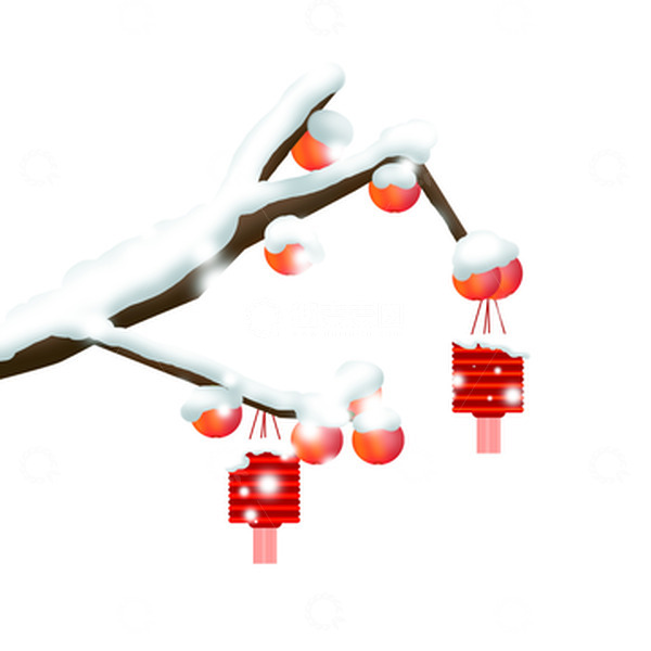 源文件下载【趣麦麦图】-手绘冬天下雪场景图