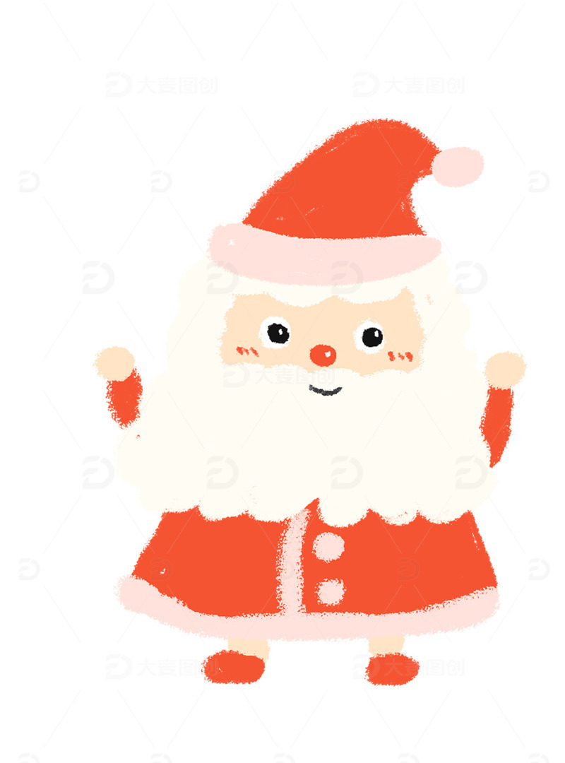 红色圣诞老人可爱小矮人