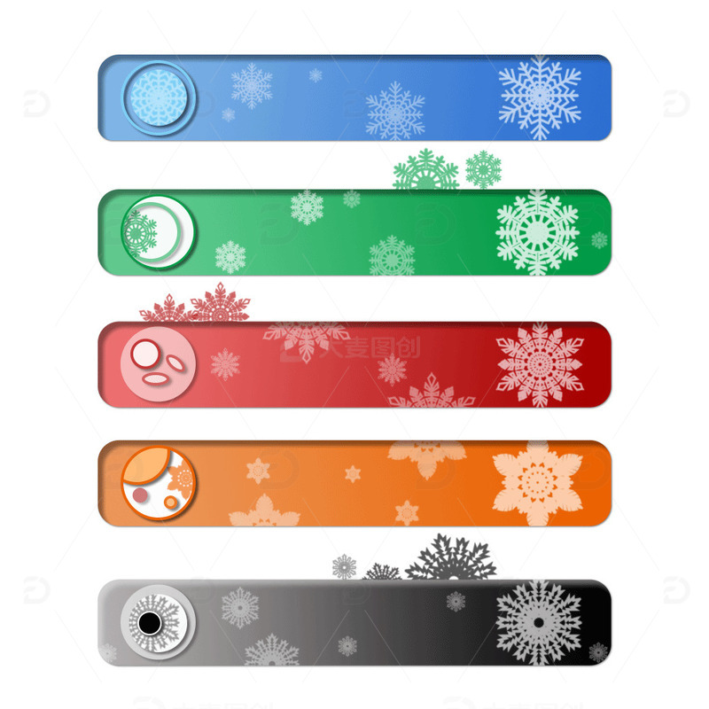 源文件下载【趣麦麦图】圣诞节冬天雪花边框活动