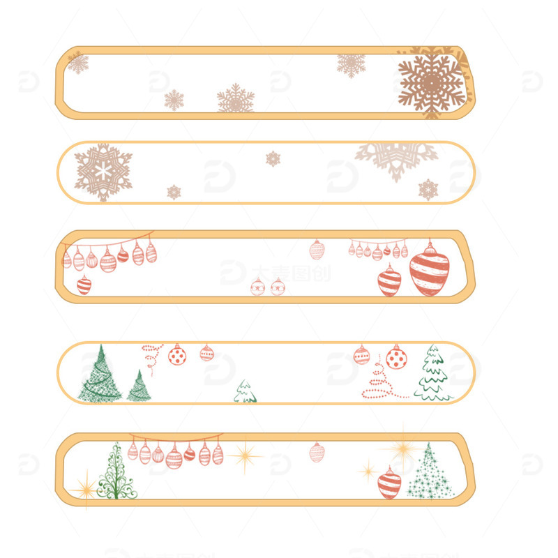 源文件下载【趣麦麦图】雪花边框冬天圣诞节海报