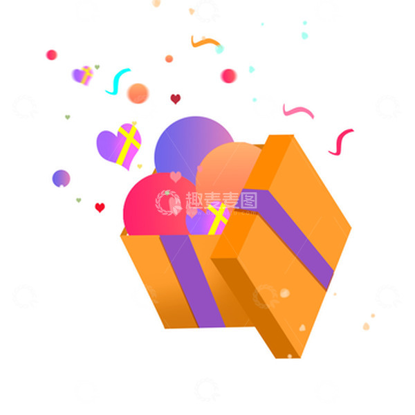 源文件下载【趣麦麦图】双十一双十二年终大促手绘卡通礼盒