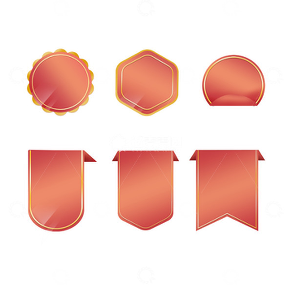 源文件下载【趣麦麦图】红色电商促销元素