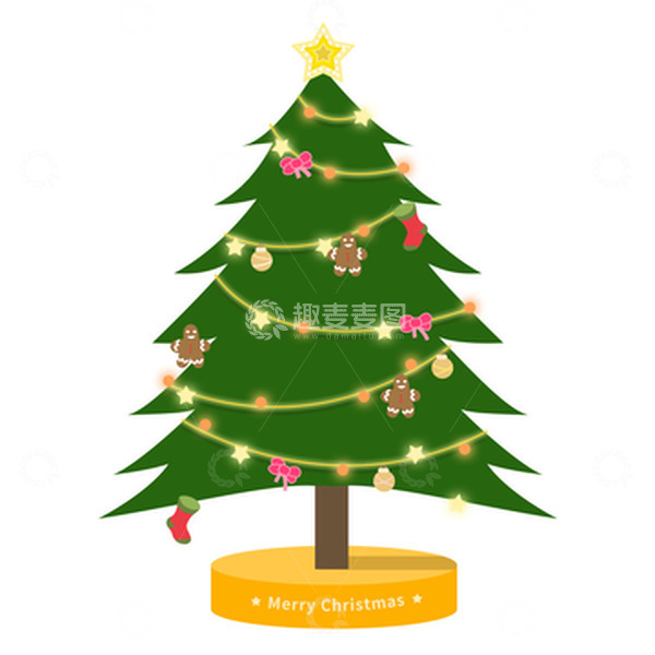 源文件下载【趣麦麦图】圣诞树圣诞节