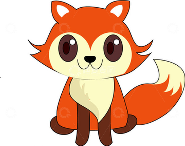 源文件下载【趣麦麦图】呆萌俏皮小狐狸