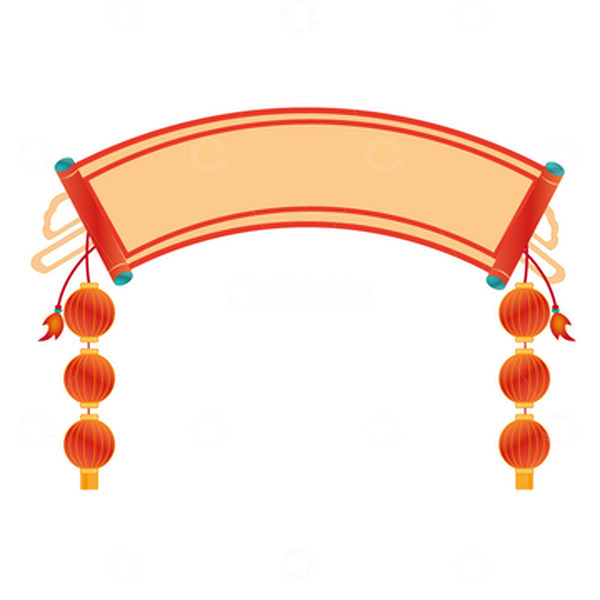 源文件下载【趣麦麦图】手绘简约春节元素