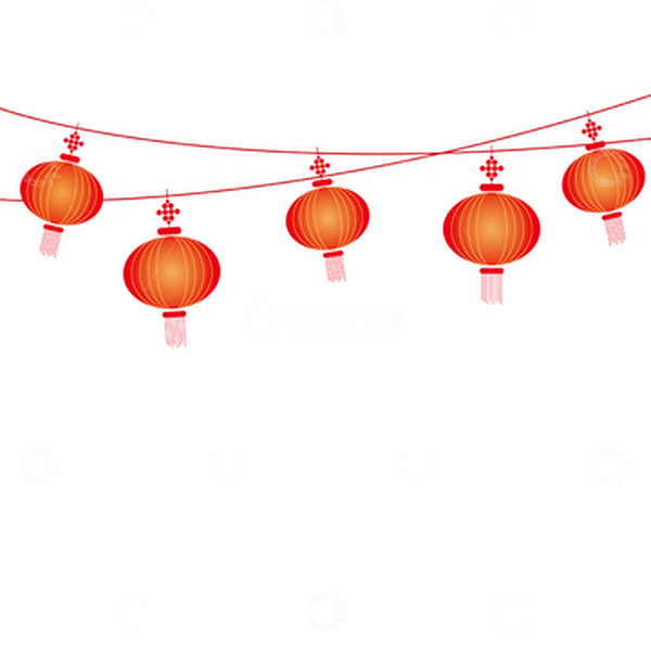 源文件下载【趣麦麦图】红色简约灯笼