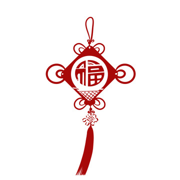 春节福字中国结元素
