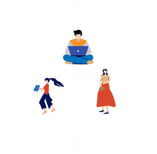 源文件下载【趣麦麦图】人物插画设计