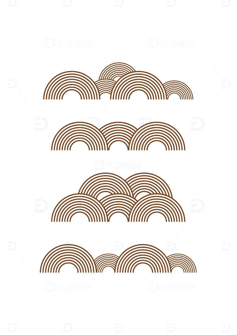 源文件下载【趣麦麦图】中国风古风古典祥云纹装饰
