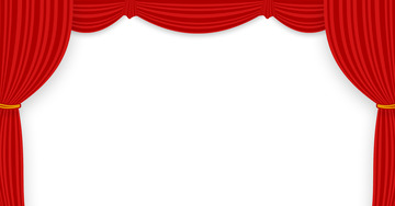 红色舞台幕布年会演讲喜庆表演春节