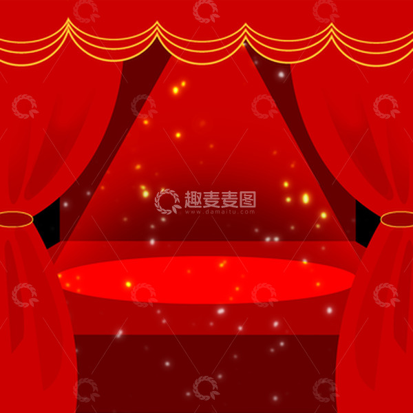 源文件下载【趣麦麦图】-幕布,颁奖,年会汇报,演讲台 聚光灯