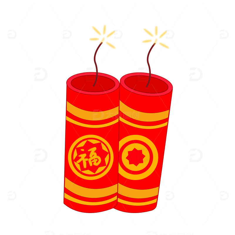 春节元素鞭炮