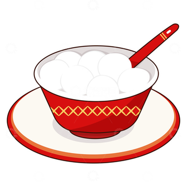 源文件下载【趣麦麦图】红色矢量汤圆元宵春节元素