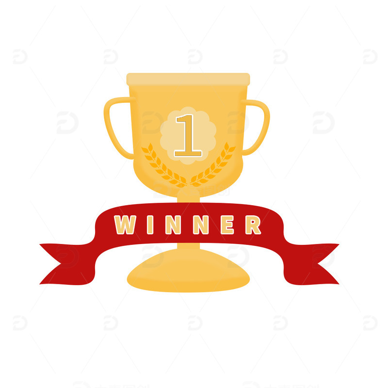 源文件下载【趣麦麦图】金色奖杯年会比赛排名装饰元素