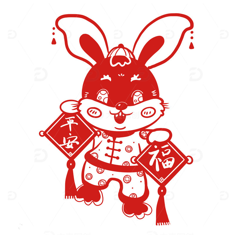 春节窗花剪纸元素