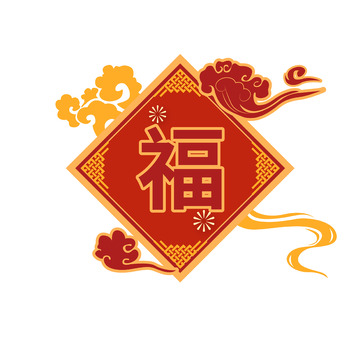 红色喜庆春节新年电商窗贴